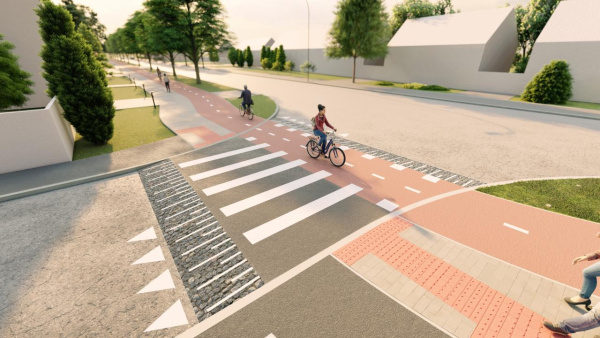 Vizualizácia cyklotrasy | Zdroj: Mesto Piešťany