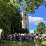 Katarínka otvára dvere počas sviatku sv. Cyrila a Metoda | Foto: Alexandra Štofirová, Trnavské rádio