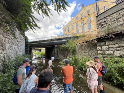 Minulý víkend spoznávali účastníci Trnavu zo žabej perespektívy | Foto: Peter Rybár 