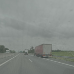 Odstavený kamión hlásite pred výjazdom z D1 do Trnavy | Foto: Dušan Vančo