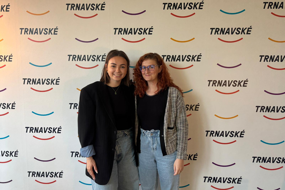 Jana Rehákova v Rannej šou Trnavského rádia | Foto: Zuzana Benková, Trnavské rádio