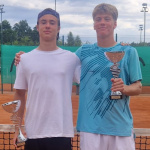 Vo finále vyhrali nad českou dvojicou Matej Novák, Dominik Vágner 6:3, 6:4. | Foto: STZ