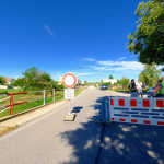 Dnes uzavreli most na Potočnej ulici vo Veľkých Kostoľanoch. | Foto: dv, red.