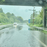 Na mieste hrozí aquaplaning. | Foto: Trnavské
