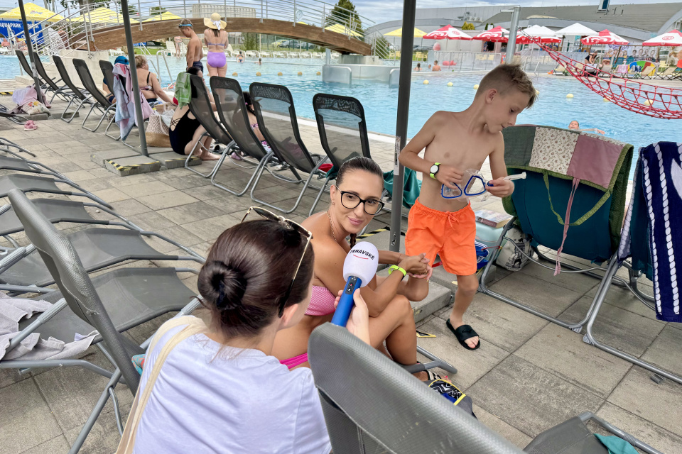 Aquapark navštívila aj Lucka s deťmi I Zdroj: Trnavské
