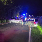 Večerná nehoda v Zavare pri Trnave. | Foto: Obec. Zavar, Meta