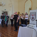 Na mieste boli najvyšší funkcionári, policajti, rodina veliteľa i hudba ministerstva vnútra. | Foto: PZSR