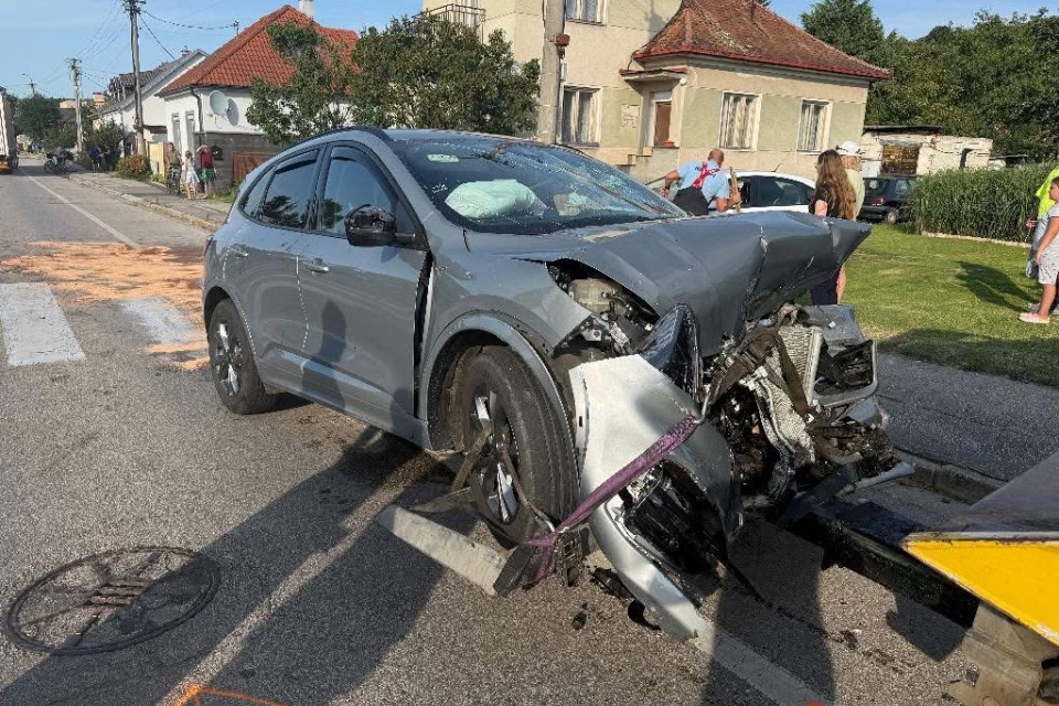 Miesto nehody. | Foto: Fb / Dopravný servis Piešťany a okolie