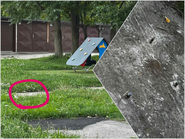 Na mieste hrozia zranenia. | Foto: Saries Ove, Holíčske noviny