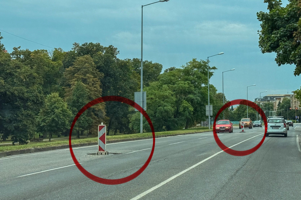 Pozor na vyfrézované kanály na Hospodárkej ulici v Trnave. | Foto: red.