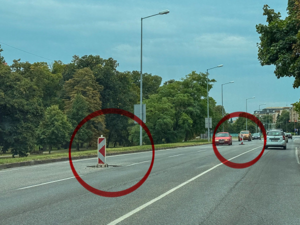 Pozor na vyfrézované kanály na Hospodárkej ulici v Trnave. | Foto: red.