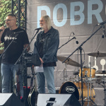 Zľava: Organizátor festivalu Andrej Halada a spoluzakladateľ Dobrofestu Peter Radványi | Foto: Michaela Martišíková, Trnavské rádio