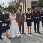 Mladomanželom zaželali šťastnú cestu spoločným životom. | Foto: PZSR