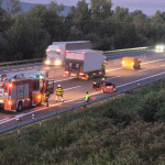 Na diaľnici sa stala nehoda | Zdroj: Dopravný servis - okres Piešťany a okolie