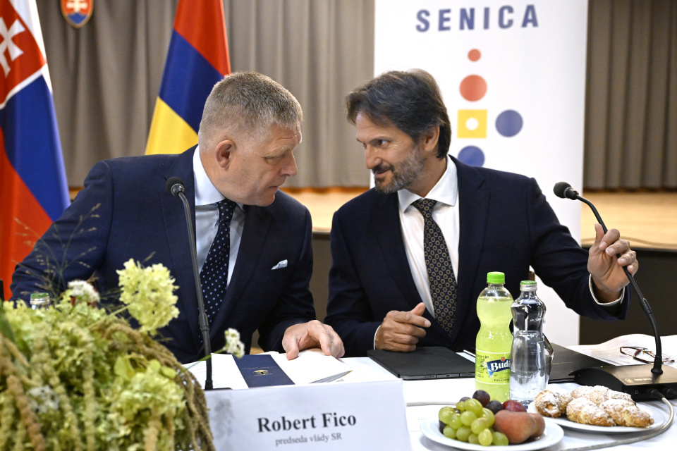 Výjazdové rokovanie vlády sa uskutočnilo dnes v Senici | Foto: Pavel Neubauer, tasr