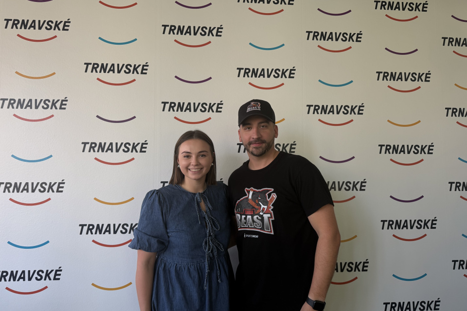 Maroš Lugár z Trnava Beast v Trnavskom radiu I Foto: Alexandra Štofirová, Trnavské rádio