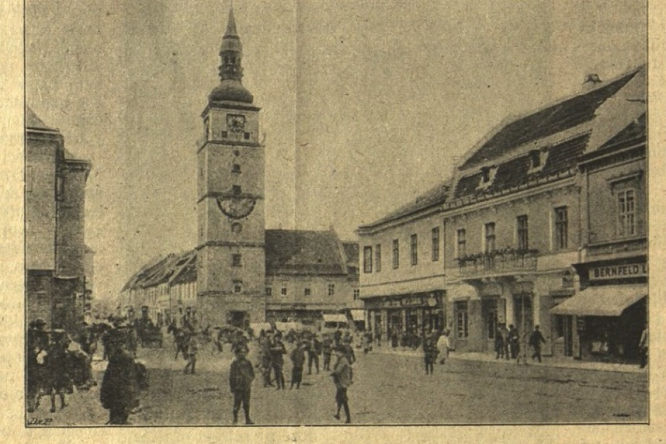 Hlavná ulica na stránkach Bratislavskej pošty, 1921