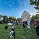 Čakanie na zatmenie Mesiaca vo Hvezdárni a planetáriu Hlohovec. | Foto: dv, red.