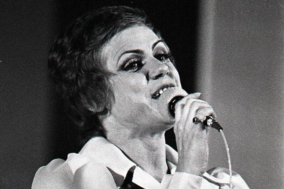Eva Kostolányiová na Bratislavskej lýre v roku 1974 spievala pieseň Dobré ráno želám I Zdroj: TASR