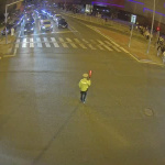 Križovatku Kollárova x Hlboká reguluje polícia. | Zdroj: Smart Trnava