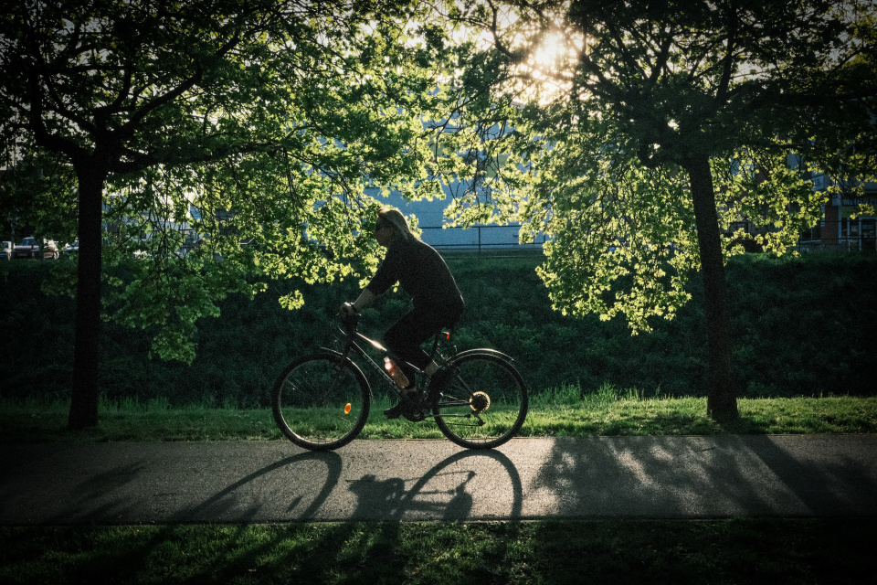Cyklochodník v trnavskej promenáde. Ilustračné. | Foto: red.