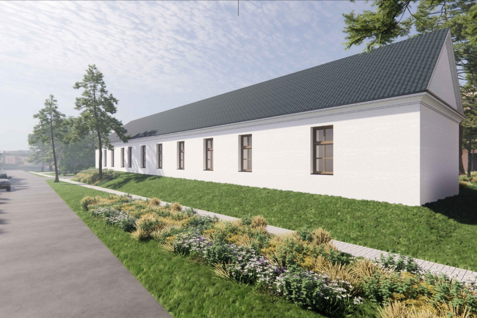 Vizualizácia budovy po obnove | Zdroj: Obec Šoporňa