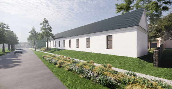 Vizualizácia budovy po obnove | Zdroj: Obec Šoporňa