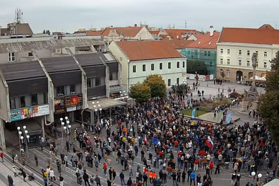 Trojičné námestie v Trnave 23. septembra 2025 po 18.10 h. | Zdroj: Mesto Trnava