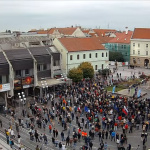 Trojičné námestie v Trnave 23. septembra 2025 po 18.10 h. | Zdroj: Mesto Trnava