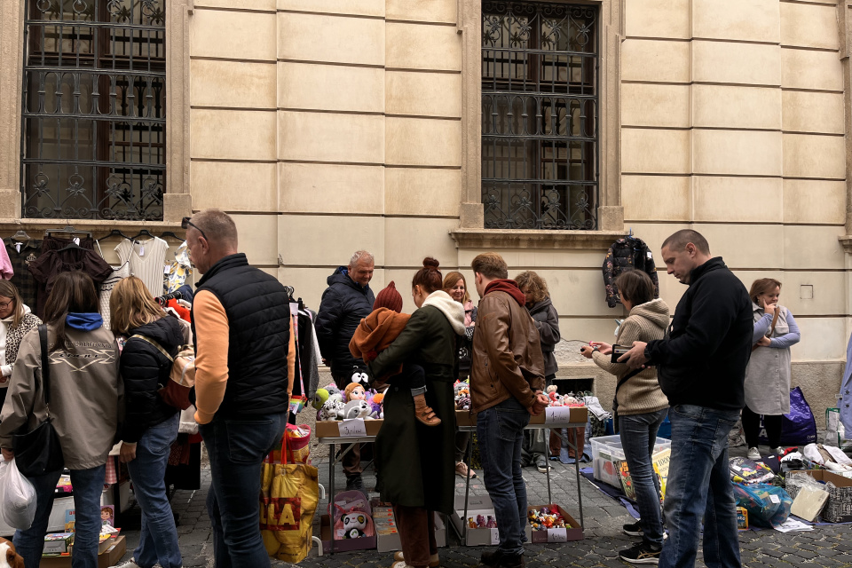 Ulice sa zaplnili hneď od rána | Foto: Alexandra Štofirová, Trnavské rádio
