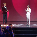 Ocenená Michaela Čavarová. | Reprofoto: STVR