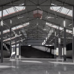 Autorka navrhla v priestoroch aj multifunkčnú halu | Zdroj: Archinfo