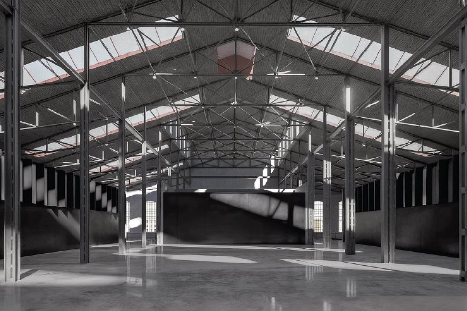 Autorka navrhla v priestoroch aj multifunkčnú halu | Zdroj: Archinfo