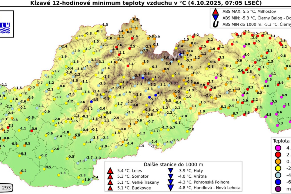 V našom kraji sme sa zobudili aj do mrazivého rána. | Foto: SHMÚ