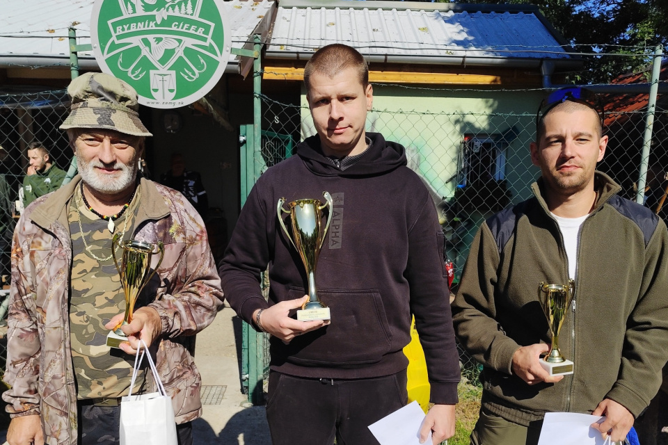 Prvé má Milan Purgy, druhé František Farkaš a tretie miesto Vincze Gábor. | Foto: Marcel Janíček, MsO SRZ Trnava