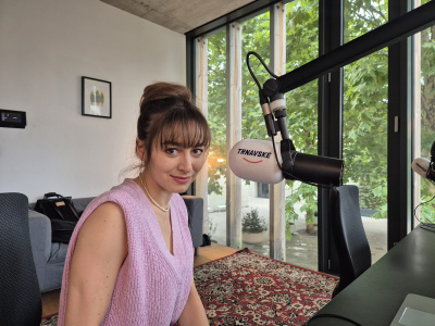 Známa herečka navštívila štúdio Trnavského rádia | Foto: Tomáš Čapák, Trnavské rádio