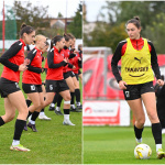 Hráčky pred dnešným zápasom. | Foto: Spartak Trnava