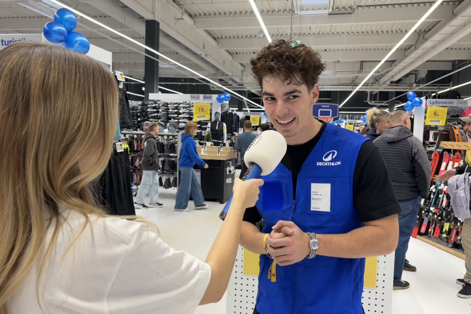 Rasťo si deň v Decathlone užíval | Foto: Michaela Martišíková, Trnavské rádio