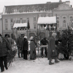 Predaje v centre Trnavy v roku 1995. | Foto: Magda Borodáčová, TASR. Licencované pre Trnavské rádio