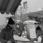 Predaje v centre Trnavy v roku 1995. | Foto: Magda Borodáčová, TASR. Licencované pre Trnavské rádio