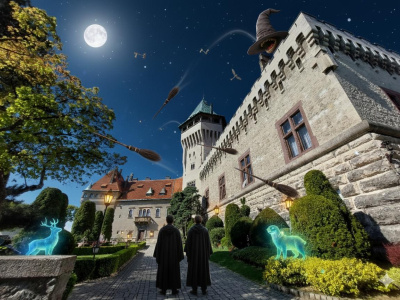 Zámok navštívia cez víkend postavy zo známeho čarodejníckeho filmu | Zdroj, úprava: Dušan Vančo, Gemini AI