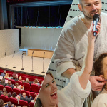 Minúty pred premiérou a herci Soldanová, Borsová a Jánoš. | Foto: red. / Bulletin DJP