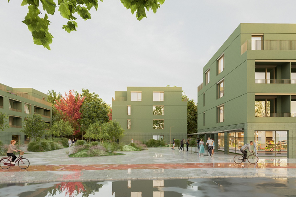 Vizualizácia obytnej zóny Medziháj | Zdroj: Mesto Trnava