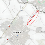 Miesto, kde by mala cyklotrasa vzniknúť | Zdroj: Mesto Skalica