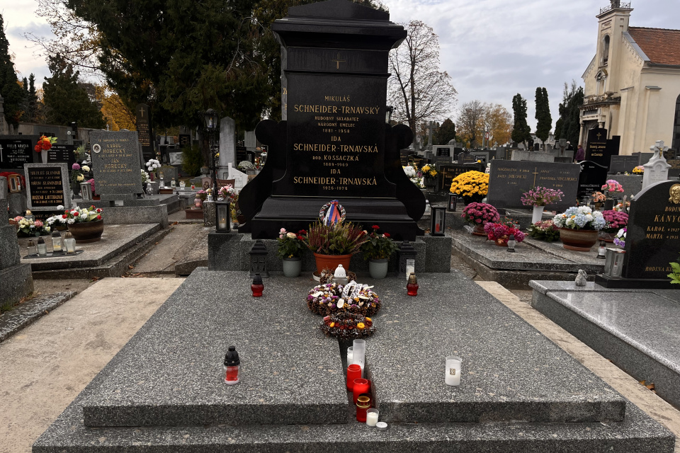 Miesto posledného odpočinku Mikuláša Schneidera-Trnavského I Foto: Trnavské rádio