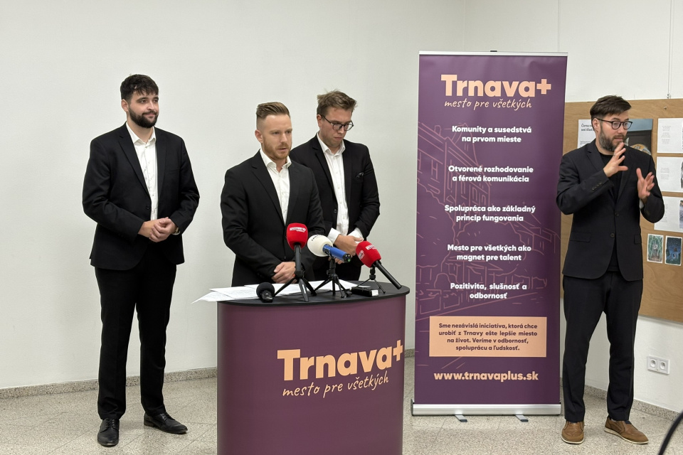 Trnava+ predstavila na tlačovej konferencií svoju víziu a ciele | Foto: Michaela Martišíková, Trnavské rádio