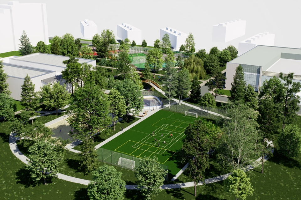 Takto by mohlo športovisko vyzerať
