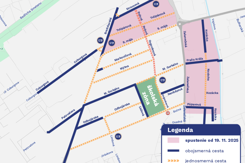 Na Tulipáne pozor na zmeny | Zdroj: Mesto Trnava