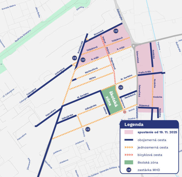 Na Tulipáne pozor na zmeny | Zdroj: Mesto Trnava