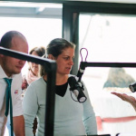 Zuzana Rehák-Štefečeková a jeden z našich prvých moderátorov, Martin Cifrík. | Foto: Mona Hurbanová